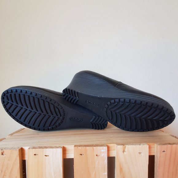 Crocs Wedge Black Size 6.5 - Picture 3 of 5